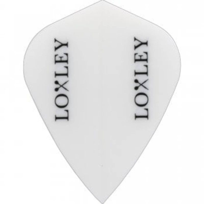 Plumes Loxley  Darts Blanc Logo du Kite