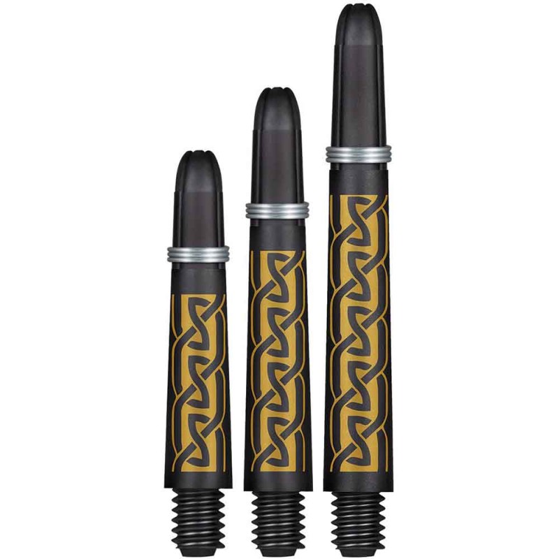 Canas Shot Darts Koy Carbon Helioknot Dourado Intermediário 41mm Sh-sm3707/i