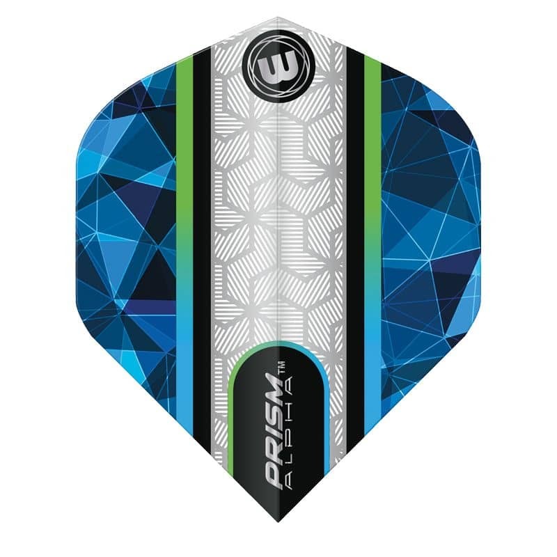 Feathers Winmau Darts It's called Standard Prism Alpha White Blue 6915.196