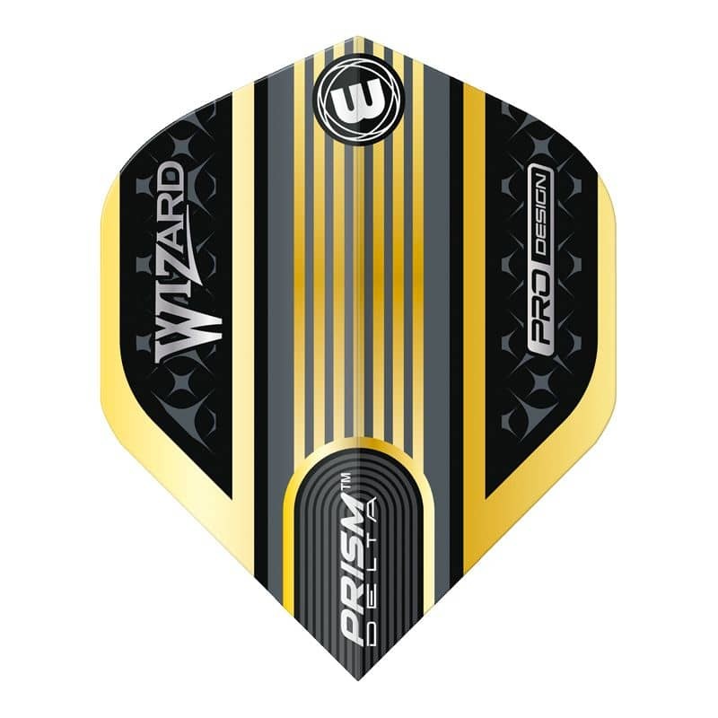 Feathers Winmau Darts It 's called the Standard Prism Delta Wizard Gold