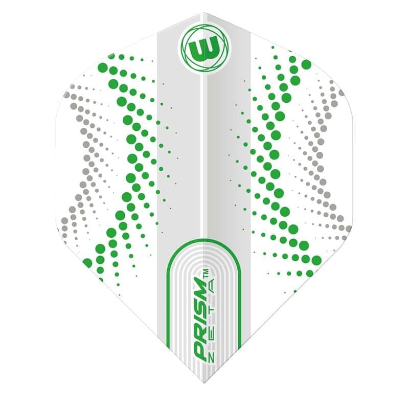 Feathers Winmau Darts Standard Prism Zeta white green 6915.314