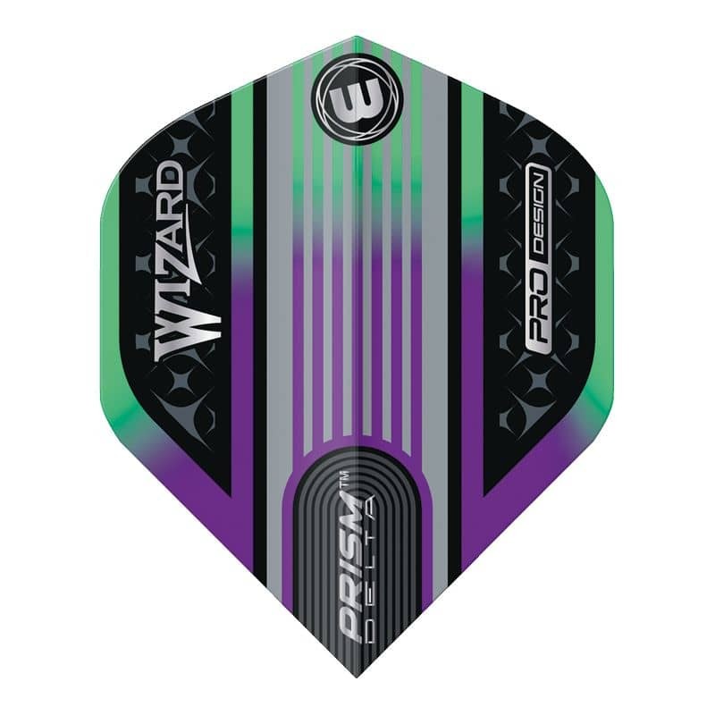 Fülle Winmau Darts Standard Prism Delta Wizard Regenbogen Silber 6915.250