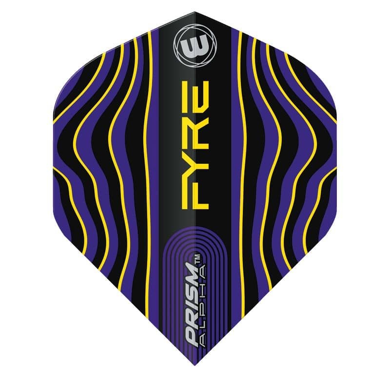 Piume Winmau Darts Standard Prism Alpha Nero Blu Giallo 6915.709