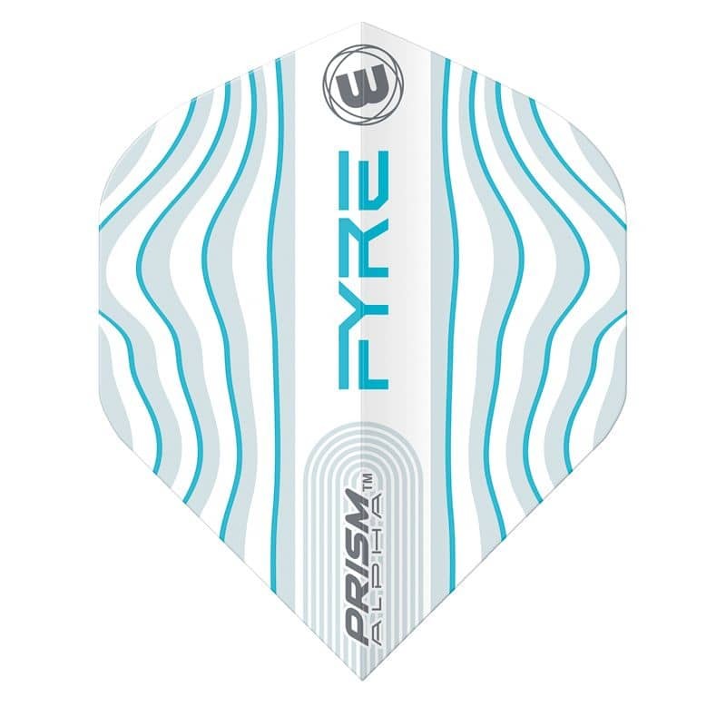 Piume Winmau Darts Standard Prism Alpha Bianco Acqua Blu 6915.707