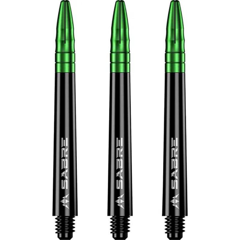 Canas Mission Darts Sabre Policarbonato Preto Verde comprimento 48 mm S1506