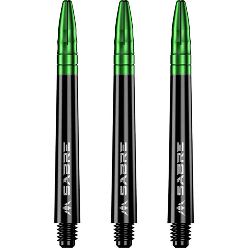 Cane Mission Darts Sabre Polycarbonate black green short 34mm S1508