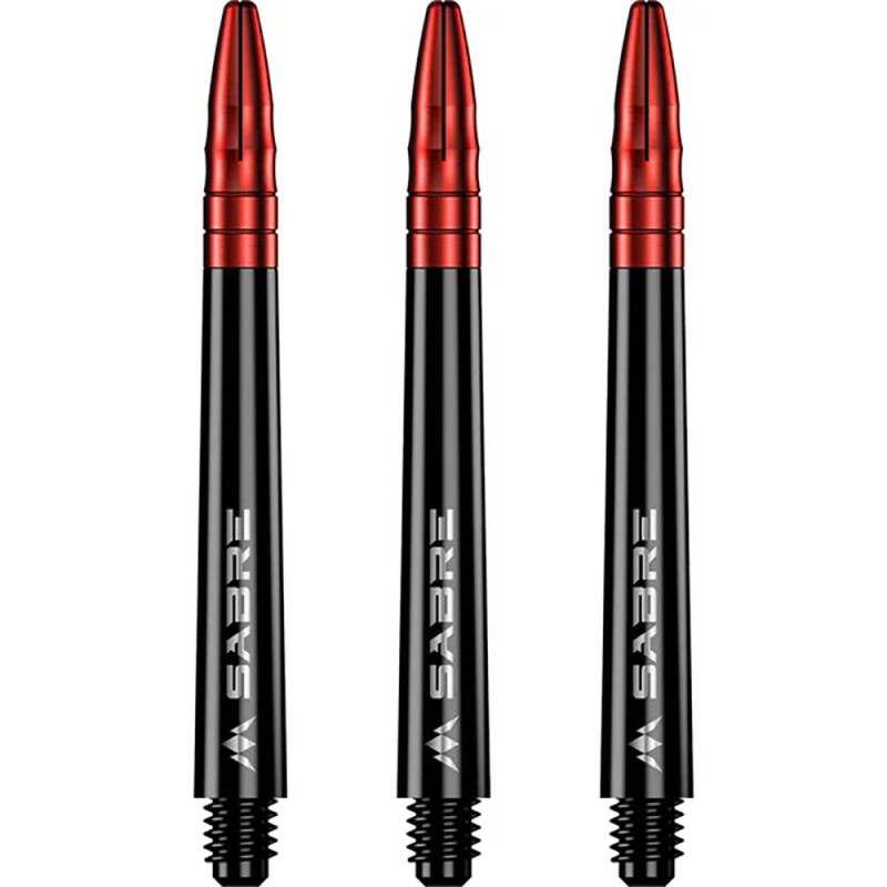 Cane Mission Darts Sabre Polycarbonate black red short 34mm S1514