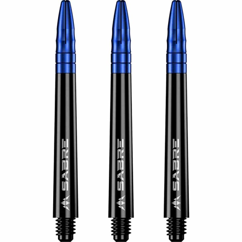 Weizen Mission Darts Säbel Polycarbonat Schwarz Blau Kurz 34mm S1520