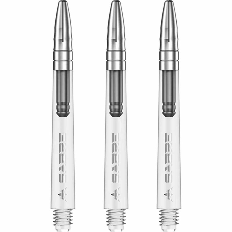 Weizen Mission Darts Saber Polykarbonat Silber Transparent Zwischen 41mm S1540