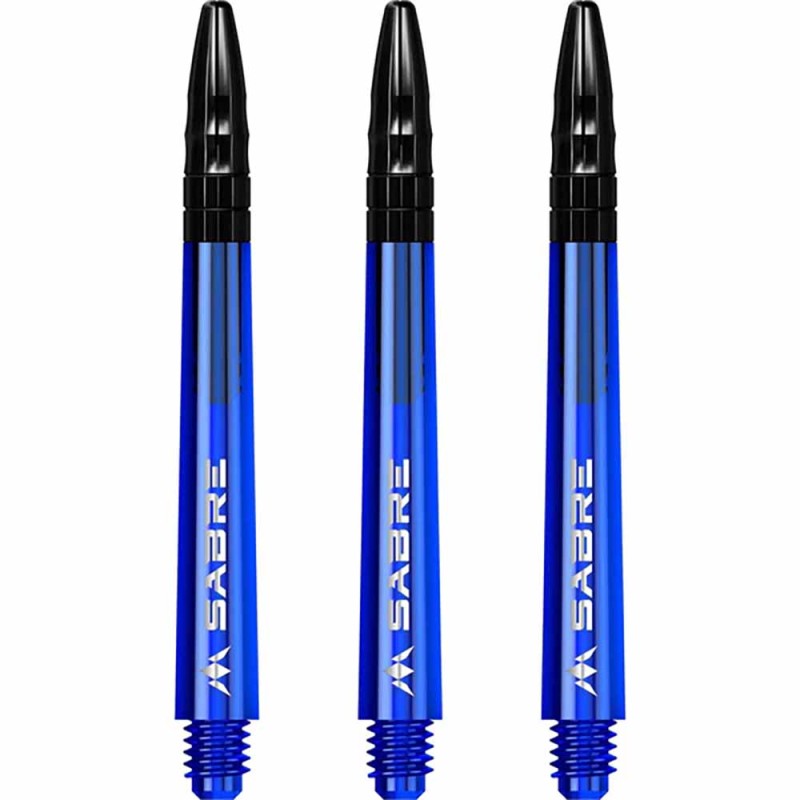 Canne Mission Darts Sabre Policarbonato Blu Nero Lunghezza 48mm S1542