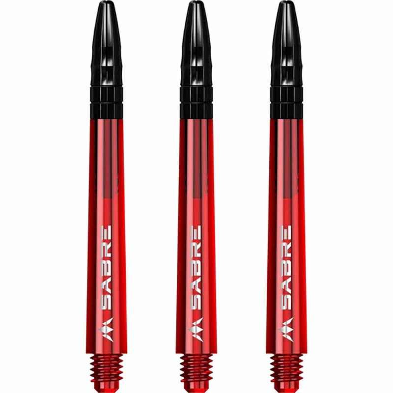 Canas Mission Darts Sabre Policarbonato Vermelho Negro Intermediário 41mm S1546