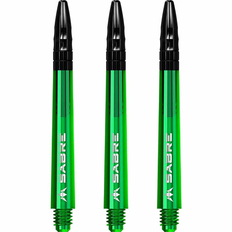 Cañas Mission Darts Sabre Polycarbonate Verde Negro Larga 48mm S1548