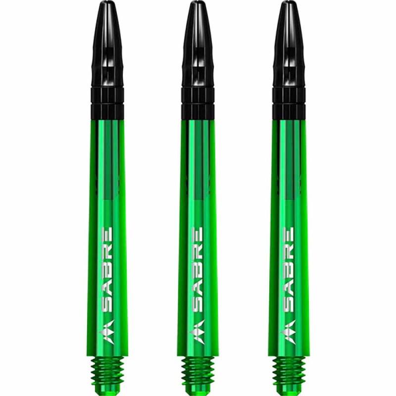 Cane Mission Darts Sabre polycarbonate vert noir court 34 mm S1550