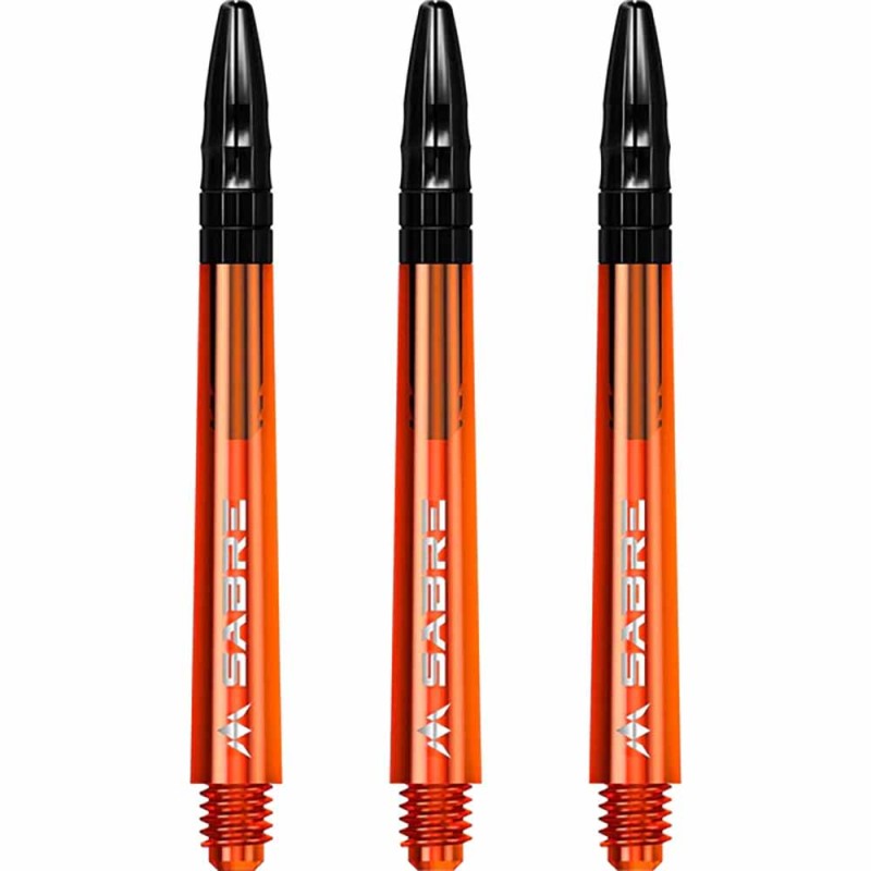 Canas Mission Darts Sabre Policarbonato Laranja Preto Longo 48mm S1557