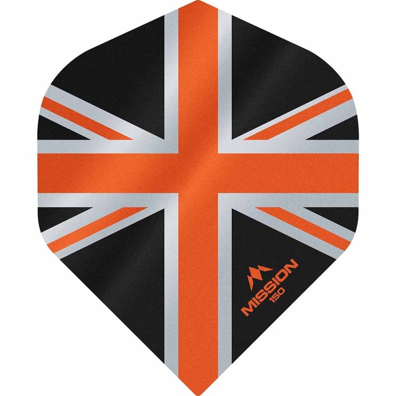 Fülle Mission Darts Nr. 2 Std Alliance Union Jack Schwarz Orange 150 F3132