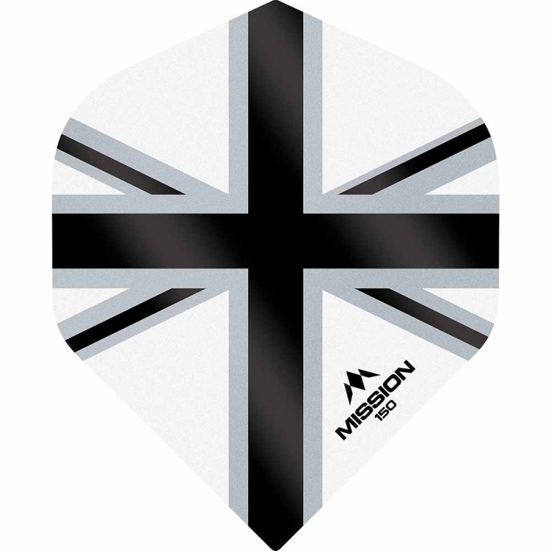 Feathers Mission Darts No 2 Std Alliance-x Union Jack black white 150 F3141