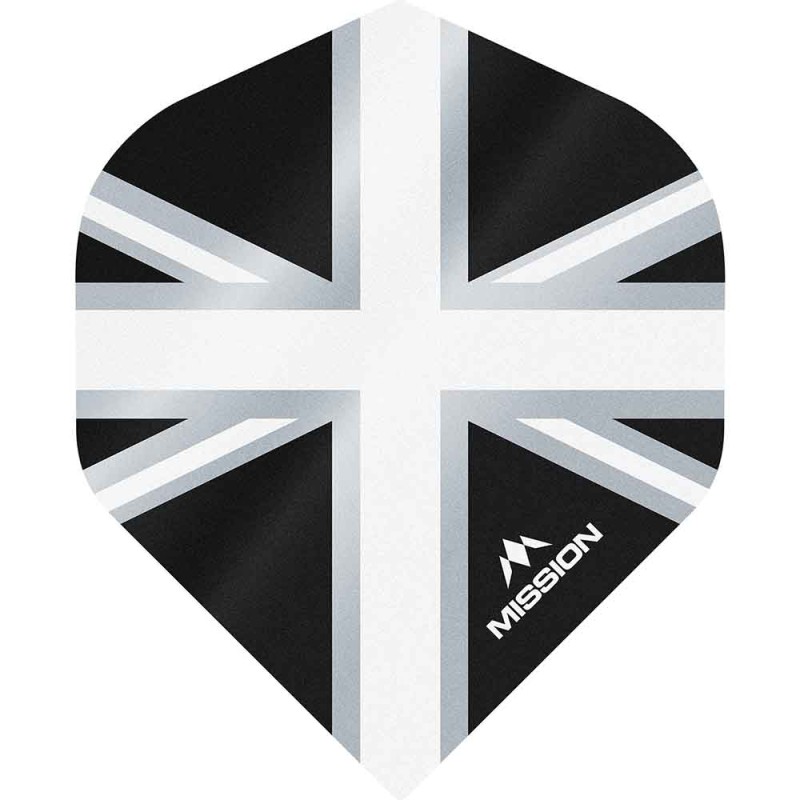 Fülle Mission Darts Nr.2 Std Alliance Union Jack Schwarz Weiß F3088