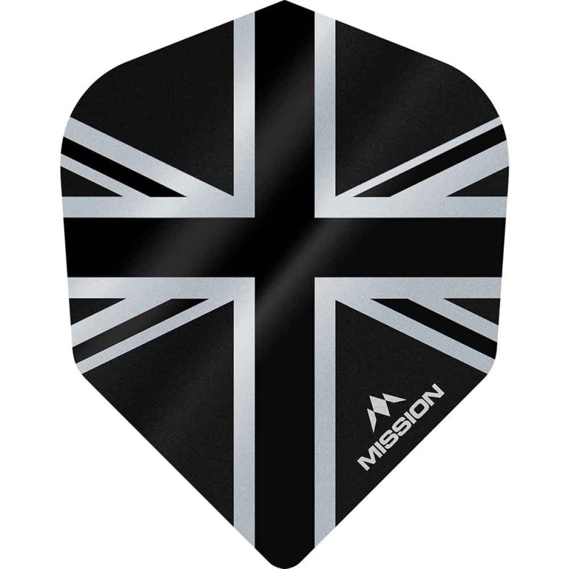 Feathers Mission Darts No 6 Alliance Union Jack black F3103