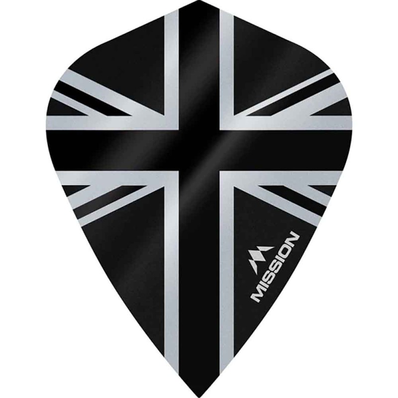 Feathers Mission Darts Kite Alliance Union Jack black F3095