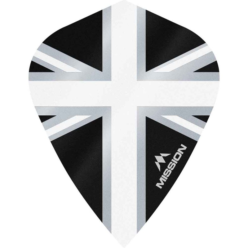 Plumes Mission L'Alliance Union Jack noir et blanc F3096