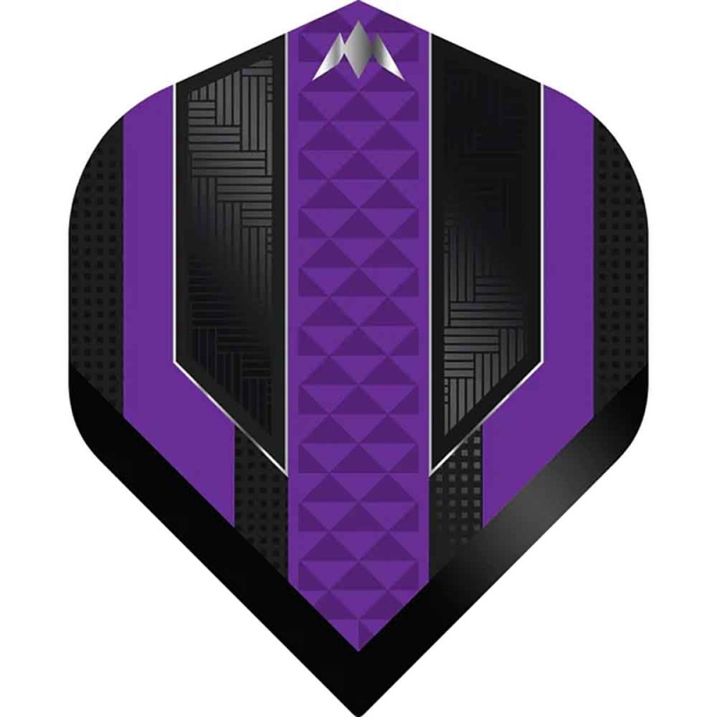 Plumas Mission Darts Plumas No2 Std Temple Negro Morado F3362