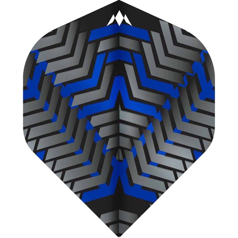 Plumas Mission Darts Plumas No2 Std Vex Negro Azul F3352