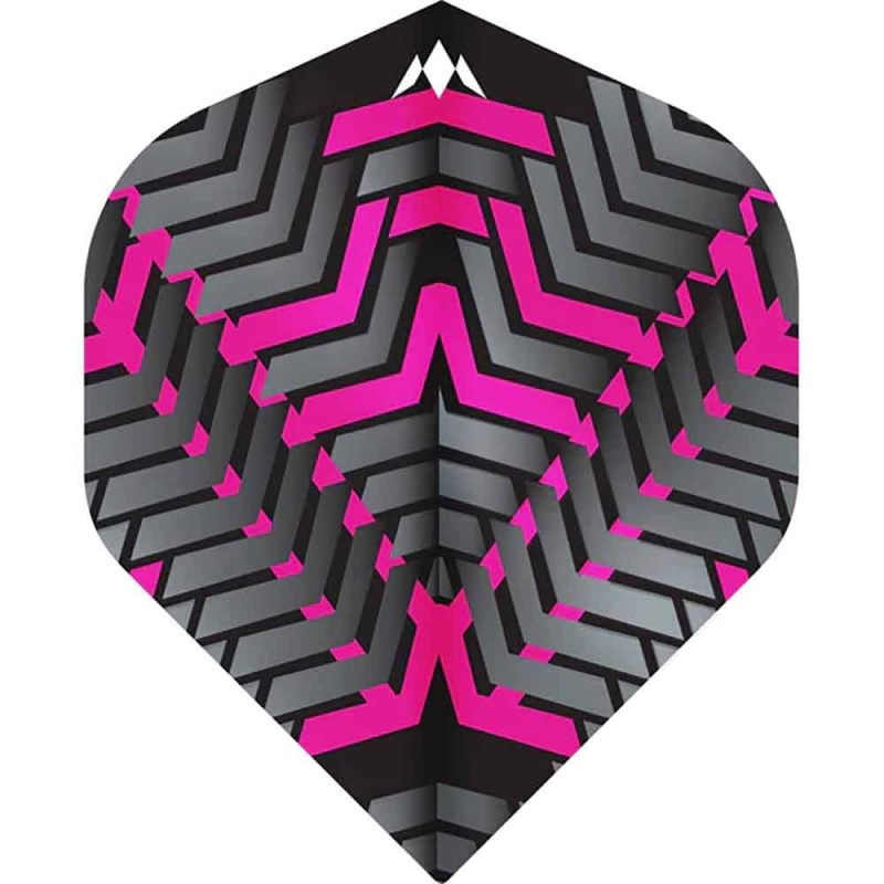 Piume Mission Darts Piume n. 2 Std Vex Nero Rosa F3353