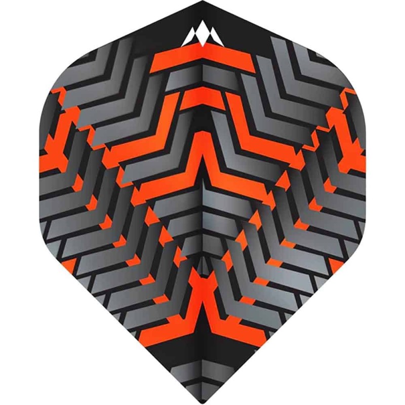 Feathers Mission Darts Feathers No 2 Std Vex Black orange F3354