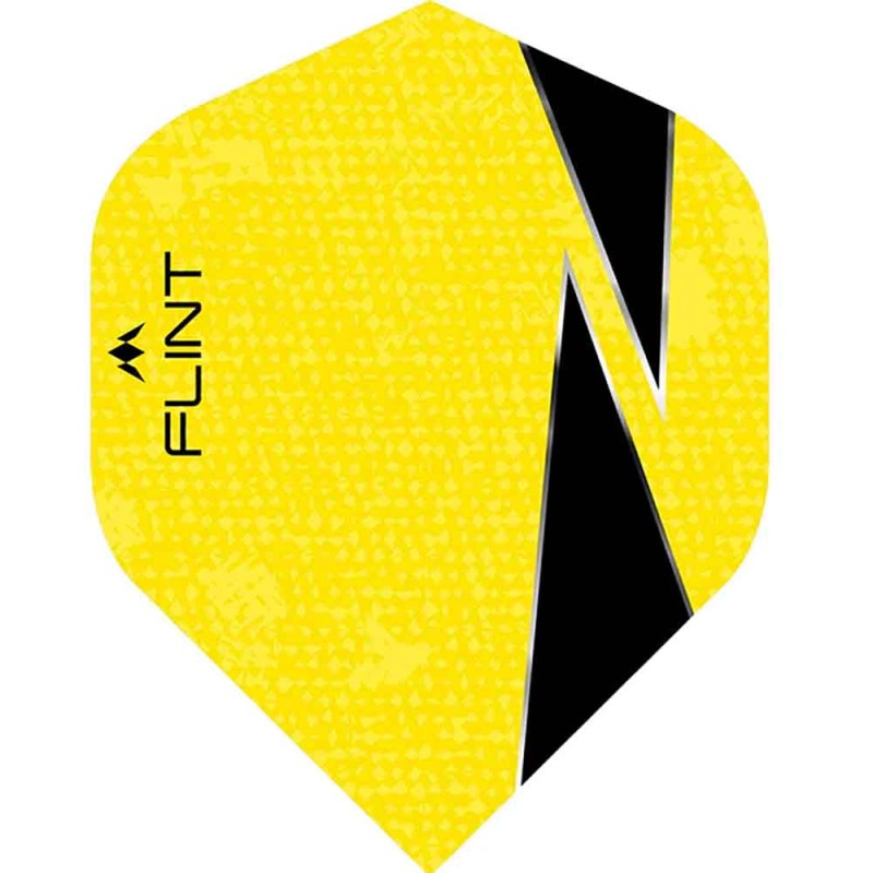 Plumes Mission Darts Plumes numéro 2 Std Flint-x Jaune F1824