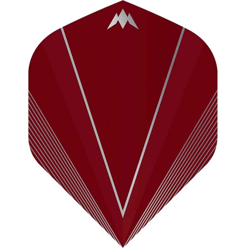 Feathers Mission Darts Feathers No 2 Std Shades Red F3021