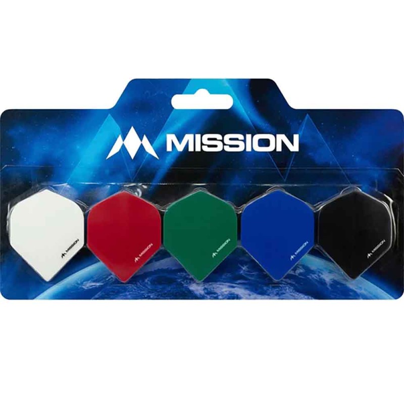 Plumes Mission Darts numéro 2 Std Logo Dart Collection 5 Unités Bx133