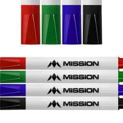 Markierer Mission 4 Farben Dry Wipe 4 Unit Bx058 2