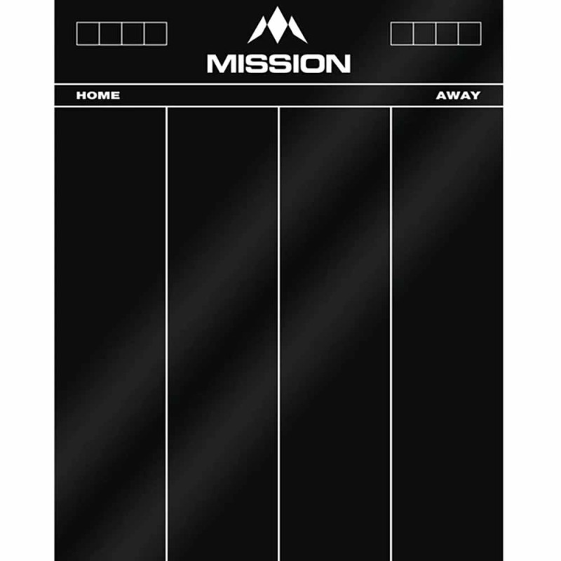 Table Mission Darts whiteboard 501 black mb03