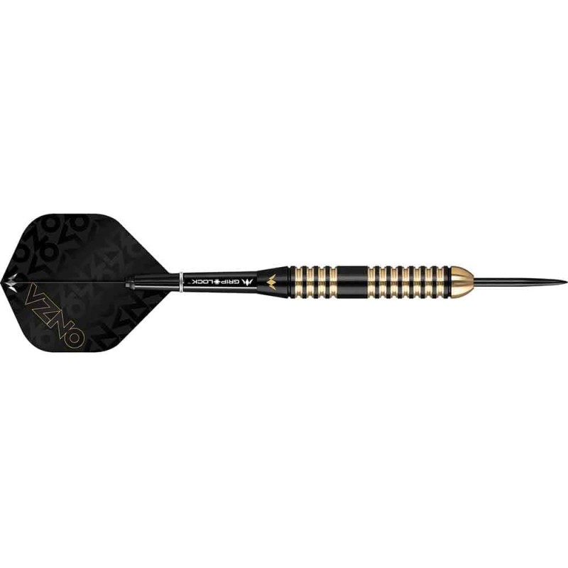 Darts Onza M4 Mission Black gold brass 24g pointed steel D1578