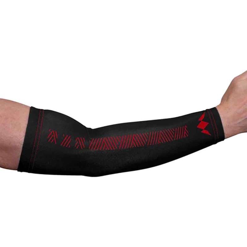 Mangue Compression Mission Réflexe de portée rouge noir S Bx169