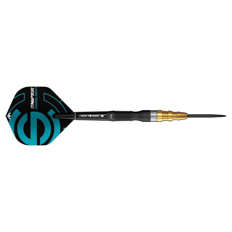 Connor Scutt darts  Mission Sniper black gold 24g 95% D1592