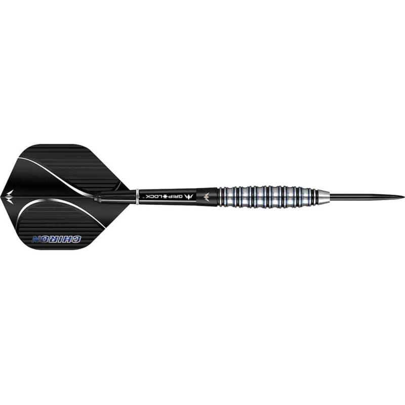 Darts Mission Chiron M2 Schwarz Blau Elektrisch 90% 23gr D1561