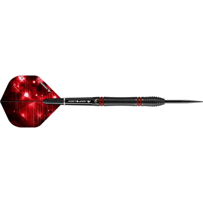 Dardos Mission Deep Impact M5 Negro Rojo 80% 22g D5376