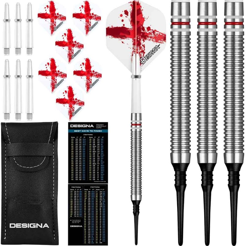 Dardo Designa Patriot X Darts Inglaterra 90% 20g D9522