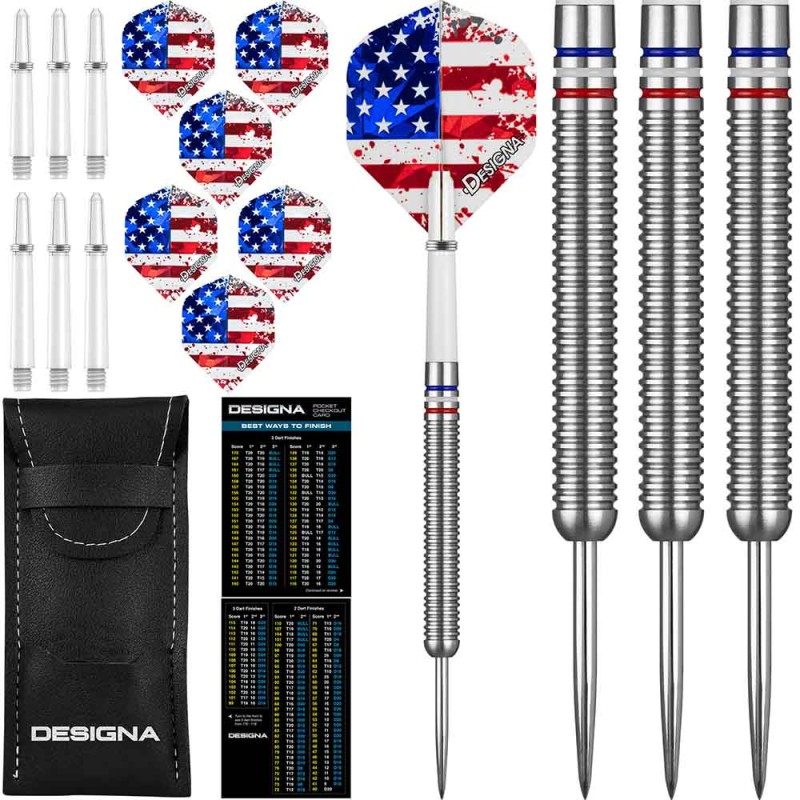 Dart Designa Patriot X Darts uses 90% 24g D0726