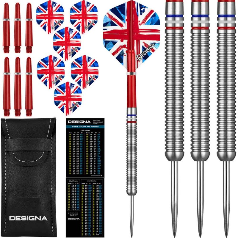 Dardo Designa Patriot X Darts Grã-Bretanha 90% 22g D0747