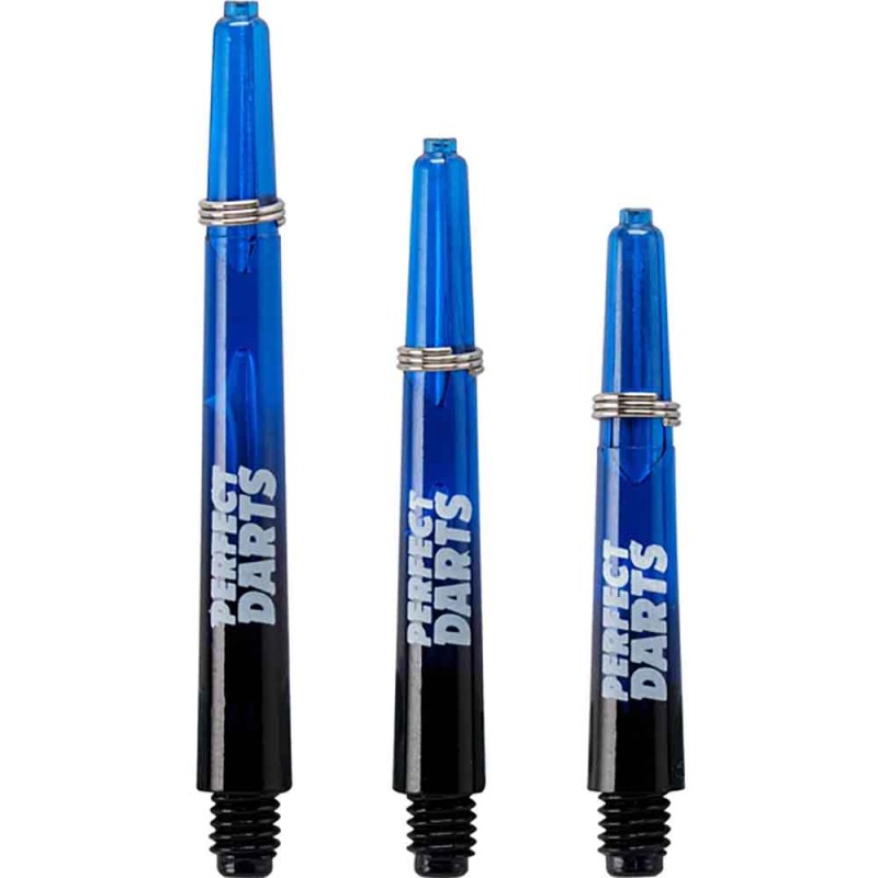 Cañas Perfectdarts Dos Tonos Negro Azul Larga S1197