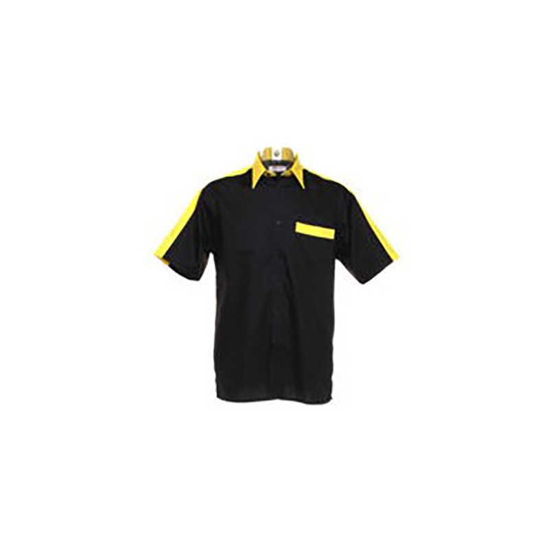 Camisa Profissional Dart Preto E Amarelo S Kk175na-s