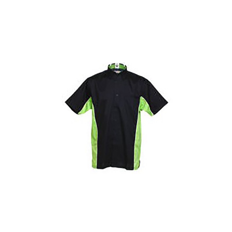 Camisa Sport Dart Preto E Lima L Kk185nl-l