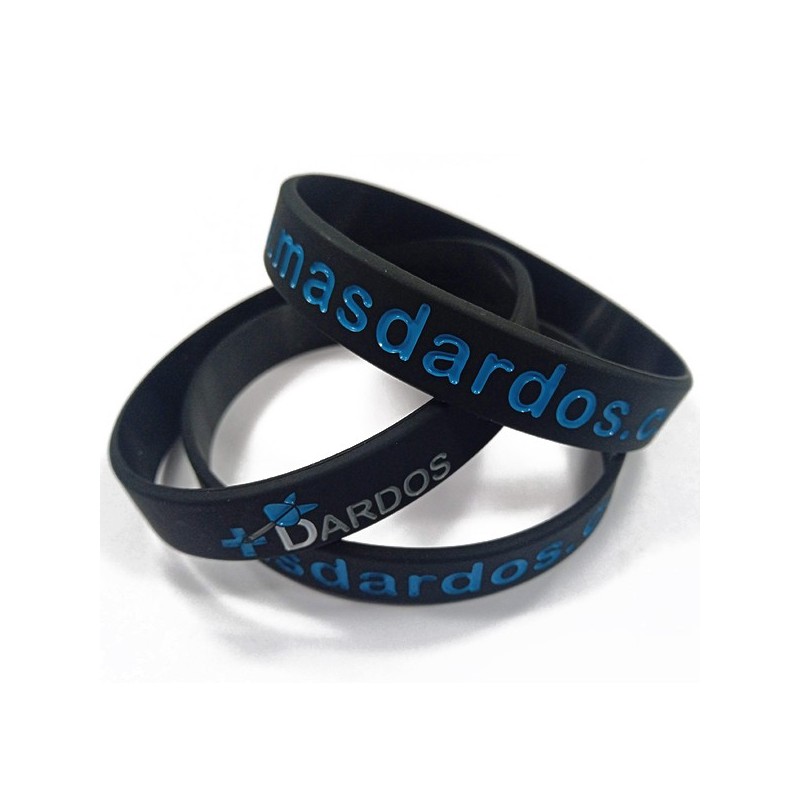 Le bracelet Masdardos en silicone noir