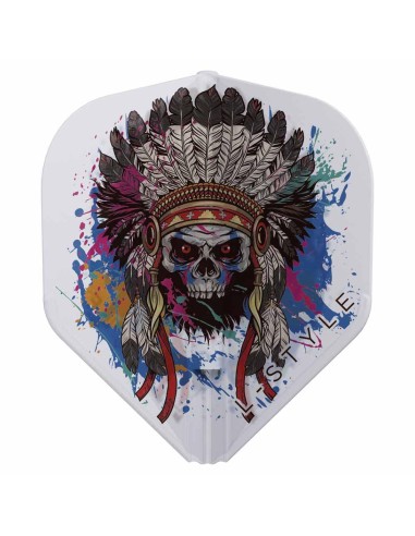 As plumas Champagne Flights L-style L1ez Standard Chief Skull