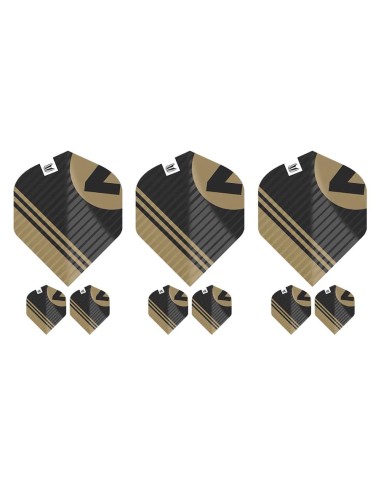 Piume Target Chicane Pro.ultra Black Flights (3 Sets) n. 2 Standard 337219