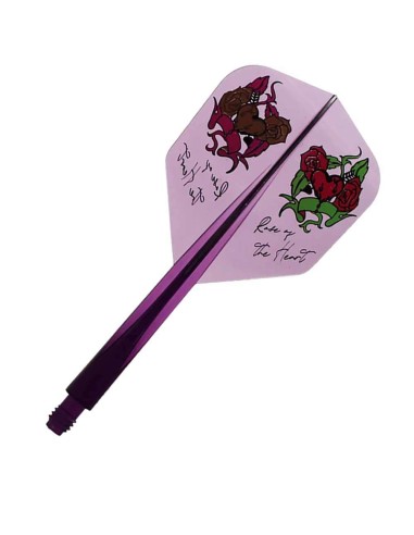 Plumas Condor Axe Rose Of The Heard Shape Clear Purple S 21.5m Três de vocês.