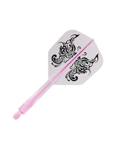 Feathers Condor Axe Shape Tribal Butterfly Pink L 33.5mm Three of you.