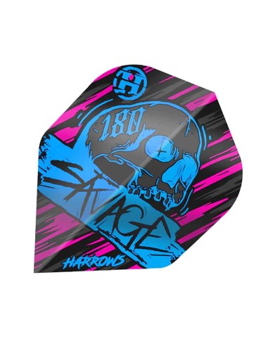 Feathers Harrows Darts Flights Savage Aqua Pink Hf8503